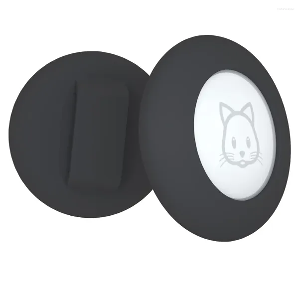 Collares para Perros Soporte para Collar De Gato para Etiqueta De Aire Compatible con Apple Airtag GPS Tracker Paquete De 2 Fundas Negras