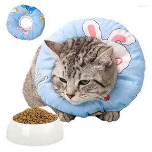 Collares para perros, cuello para gatos, cono de recuperación para mascotas, almohada de Donut transpirable, cómoda para perros pequeños, gatitos, mascotas isabelinas