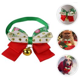 Colliers de chien, cloche de cravate de noël, ornements pour animaux de compagnie, collier de chat avec ornement décoratif, cadeau séparé, réglable, vacances mignonnes