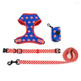 Collares de perros collargó collar de mascotas ajustable dura suave lindo diseño creativo de hongo correa neoprene arnés bacina de caca