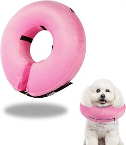 Collares para perros, alternativa de cono después de conos suaves para perros y gatos, Collar inflable, Donut de recuperación ajustable