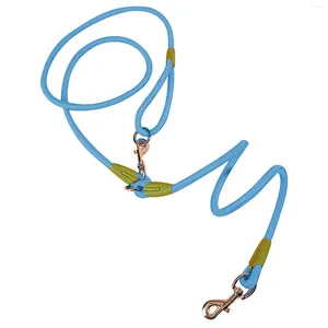 Colliers de contrôle pour chiens, laisse d'épaule, harnais, fournitures pour animaux de compagnie, accessoires de marche en plein air, chaîne à Double tête, course à main