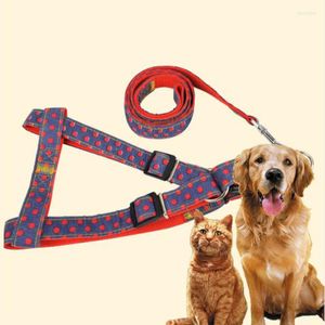 Hondencollars cowboy stip back back harnas riem ingesteld voor kleine grote honden verstelbaar huisdierband touw leads puppy training tool m/l/xl