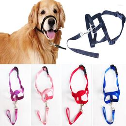 Colliers de chien créatif halter halti entraînement collier de tête doux leader harnais nylon échappée utile harnais plomb s m l xl xxl