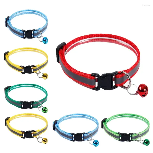 Collares para perros collar de collar lindo ajustable reflectable colorido colorido accesorios de bandeo accesorios para mascotas accesorios