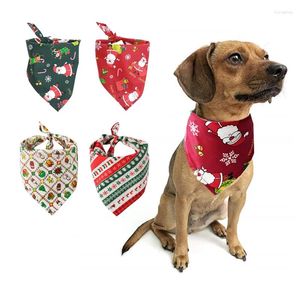 Halsbanden Leuke Kerst Hals Bandana Sjaal Kerstman Print Kraag Slabbetjes Puppy Pitbull Stropdas Huisdier Feestdressing