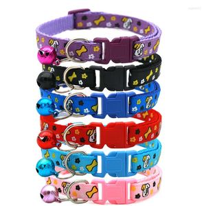 Colliers pour chiens mignon collier pour animaux de compagnie réglable 1.0 chat avec cloche collier pour petits chiens cou sangle fournitures