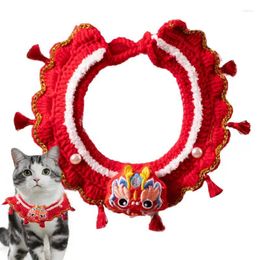 Colliers pour chiens Dragon année écharpe foulards chanceux animal de compagnie printemps Festival Costume R fournitures pour lapins animaux chats