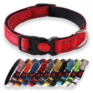 Collares para perros Collar ajustable de alta calidad duradero para mascotas Nylon reflectante