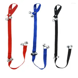 Colliers de chien Durable formation pour animaux de compagnie sonnette corde lanière porte avertissement cloche Guide fournitures universel