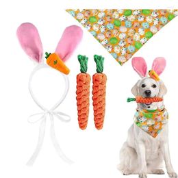 Colliers pour chiens, tenue de pâques, Costume Bandana, bandeau confortable, lapin, jouet Cosplay pour chiot Pitbulls