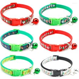 Halsbanden Mode Kerst Huisdier Vlinderdas Festival Cadeau Kattenhalsband Kleurrijke Veiligheidsgesp Chihuahua Ketting Verstelbare Puppy