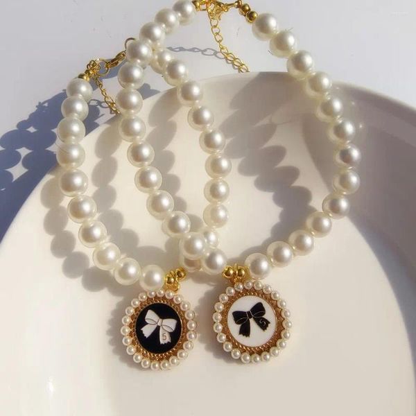 Colliers de chien mode perle mignon collier collier collier accessoires
