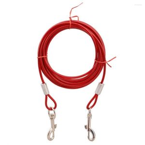 Collares para perros para cable de salida grande Cinturón de plomo para exteriores Corbata antimordida Dos perros 3 colores Correas para mascotas Alambre de acero