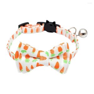 Collares para perros Gran Collar de gato Flexible para mascotas Hebilla ajustable Estampado de huevo de Pascua Encantador cuello Círculo Decorativo