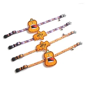 Halsbanden Halloween huisdierhalsband voor kattenhonden met bellen Festivalfeestkostuumaccessoires Breakaway Cats