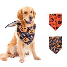 Hondenkragen Halloween Pet Triangle Scarf Festival Bandana Speeksel handdoek Cat Bandanas Decor Small Dogs Bibs Accessorie