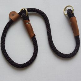 Colliers pour chiens collier en cuir tressé en nylon fait à la main grand berger marcher le collier de chaîne P animal de compagnie pour chiens moyens et chiens