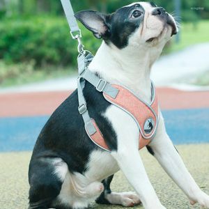 Collares para perros Arnés Collar para mascotas Correa para el pecho Chaleco reflectante transpirable Suministros Accesorios pequeños