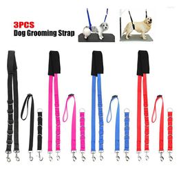 Halsbanden Harnas Tractie Strop 3 stks Terughoudendheid Baden Puppy Grooming Riem Buik Pad Praktisch En Duurzaam Voor Trim Huisdier Haar bad