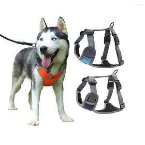 Colliers pour chiens harnais gilet réglable selle pour animaux de compagnie doux rembourré réfléchissant Sports de plein air sécurité pour petit moyen grand