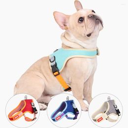 Colliers pour chiens harnais avec laisse chiot gilet réfléchissant réglable chat animal de compagnie pour petits chiens moyens marche laisses de plomb