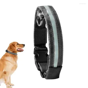 Colliers pour chiens dans l'obscurité, 3 Modes d'éclairage, Led étanche, Rechargeable, pour la marche nocturne, pour les petites et grandes races