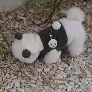 Colliers pour chiens INS mignon Panda bouchon d'oreille harnais poitrine dos ensemble automne et hiver laisse pour petits chiens Bichon produits pour animaux de compagnie