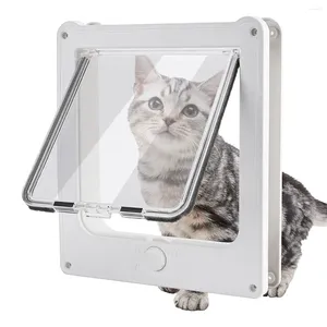 Collares para perros Puerta interior Cerradura de 4 vías Cierre magnético Mascota interior para gatos de hasta 20 libras y resistente a la intemperie