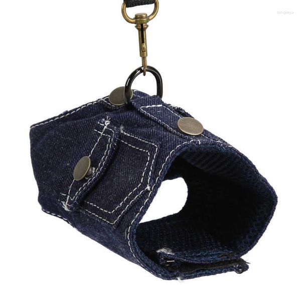 Colliers pour chiens, veste en Jean, harnais, doux, confortable, respirant, gilet en Denim avec laisse en Nylon, fournitures pour animaux de compagnie et chats