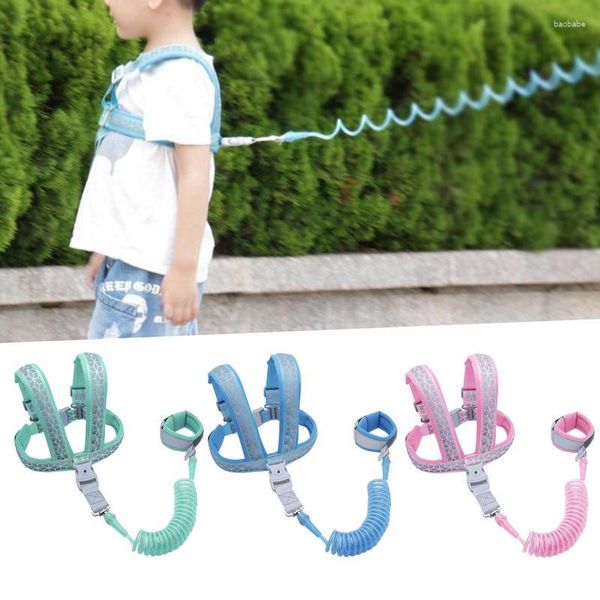 Collares de perro Arnés de correa para niños Anti Lost Wrist Link Seguridad para niños de doble uso para niños Pulsera para caminar al aire libre