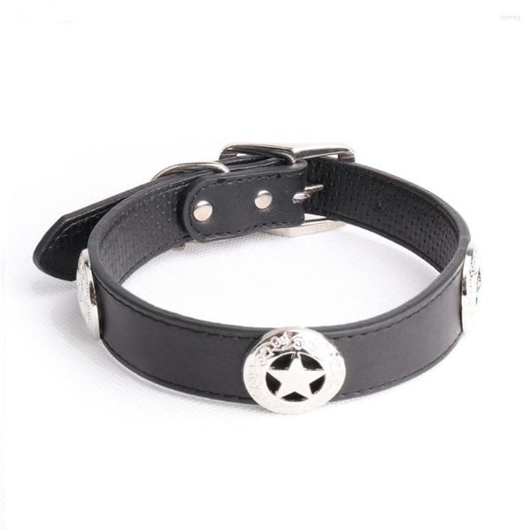 Collares para perros Collar de cuero grande Perros personalizados de alta calidad para accesorios para mascotas grandes Pug Pitbull Husky E11
