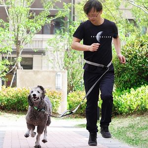 Hondenkragen Handvrije riemen voor honden lopen Multifunctioneel hardlopen Dubbele handvat Walker Belt 1,8 m