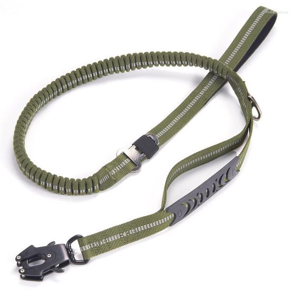 Collares para perros Correa Correas multifuncionales para perros medianos y grandes con cinturón de seguridad para automóvil Bungee fuerte de 4-6 pies