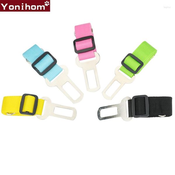 Colliers pour chiens Laisse Nylon Véhicule Voiture Ceinture de sécurité pour animaux de compagnie Chiot Ceinture de sécurité Harnais Clip de plomb Levier de sécurité Produits de traction automatique