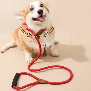 Colliers de chien Leash p chaises chiens laisse les laisses corde réglable pour la marche des accessoires pour animaux de compagnie pour la marche