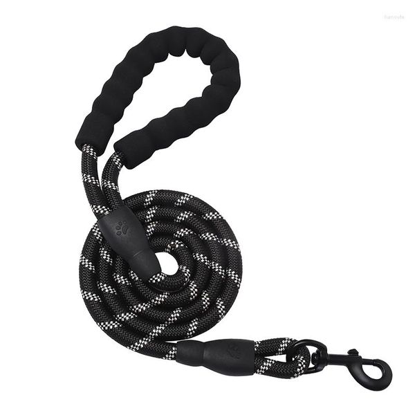 Colliers de chien Laisse Corde en nylon solide et durable Réfléchissant la nuit pour les laisses de collier d'animal de compagnie de taille moyenne