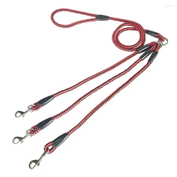 Colliers de chien Leash Voyage Marcher la forte et flexible résistante aux animaux de compagnie durable à l'usure Trois confortables à la main