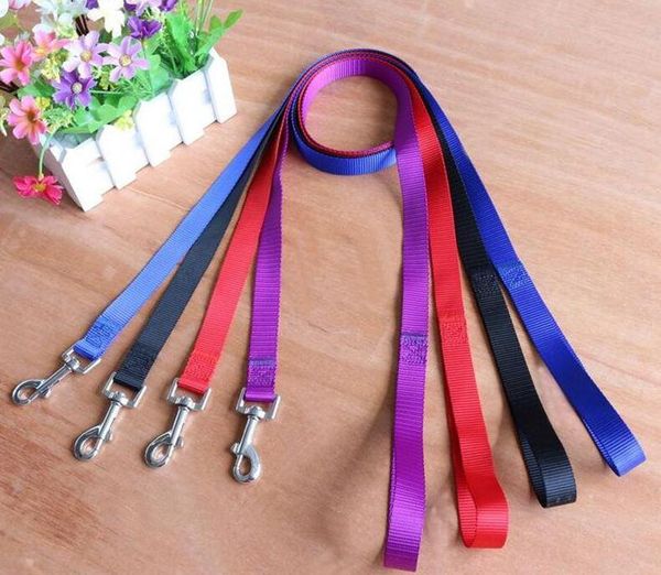 Collares para perros Correas 120 cm de largo Correa de nailon de alta calidad para mascotas Plomo para cinturón de seguridad Arnés Collar para gatos Mascotas FaDog