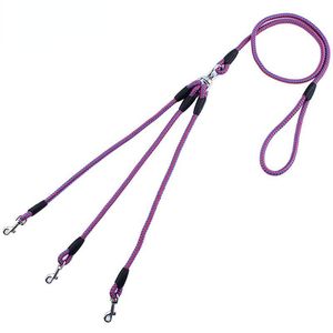 Colliers pour chiens Laisses Coupleurs à 3 voies Pet Walking Running Leash Lead 55 