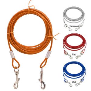 Hondenkragen ontleen 3m 5m 10m vastbinden kabelriem voor honden outdoor camping picknicken picknicken huisdier lood bijtbeetbestendig lopende traning ropedog