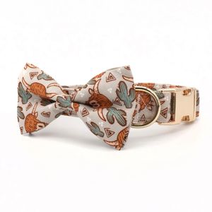 Hondenhalsbanden Riemen Boho Highland Cows Boy Dog Bow Collar met bijpassende riem Hond ID-tag 231110