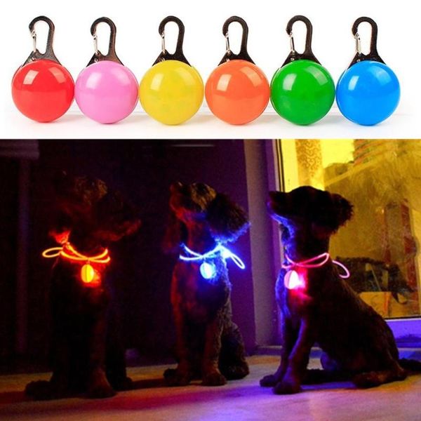 Colliers pour chiens Laisses Collier Pendentif lumineux Sécurité nocturne LED pour l'extérieur Pet Cat Leads Collier Lumineux Identifier la lumière