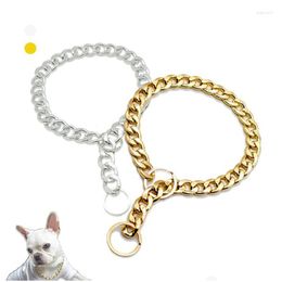 Colliers de chien Laisses Colliers de chien Mode Collier durable Accessoires de décoration Colorfast Collier en métal Qualité Formation robuste F Dhl2A