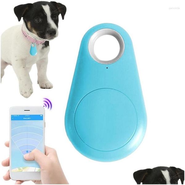 Collares para perros Correas Collares para perros GPS portátil Seguimiento de llaves Localizador móvil Dispositivo antipérdida inteligente Recordatorio de alarma Control de aplicaciones Anti pérdida Dhqu1