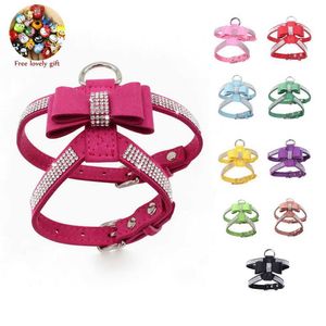 Colliers pour chiens Laisses Harnais pour chien Harnais en strass brillant pour chat Chiot Bouledogue français Chihuahua Petit chaton moyen Collier pour animaux de compagnie Produits pour chiens T221212