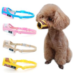 Hondenkragen aangelijnd hond snuit puppy kleine medium grote honden leer nylon mesh snuit pet snuit 230422