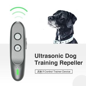 Colliers pour chiens Laisses est Anti-aboiement Arrêt Collier anti-aboiement Répulsif de formation à ultrasons Chiens Pet Device 230628