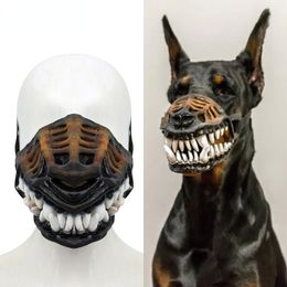 Halsbanden Mode Mondmasker Gewatteerde Latex Snuiten Voor Grote Rollenspel Puppy Halloween Cosplay Po Rekwisieten 230906
