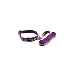 Colliers de chien Laisses Mode Violet Nylon Matériel Collier Laisse Chiens Princesse 6043023 Fournitures pour animaux de compagnie Accessoires Drop Livraison Accueil Ga Otx9R